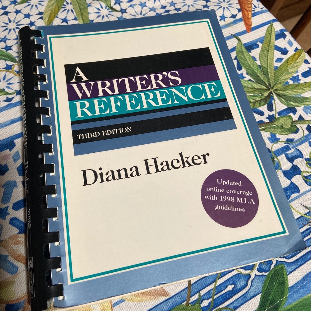 A Writer’s Reference 3rd Edition 1995-1998